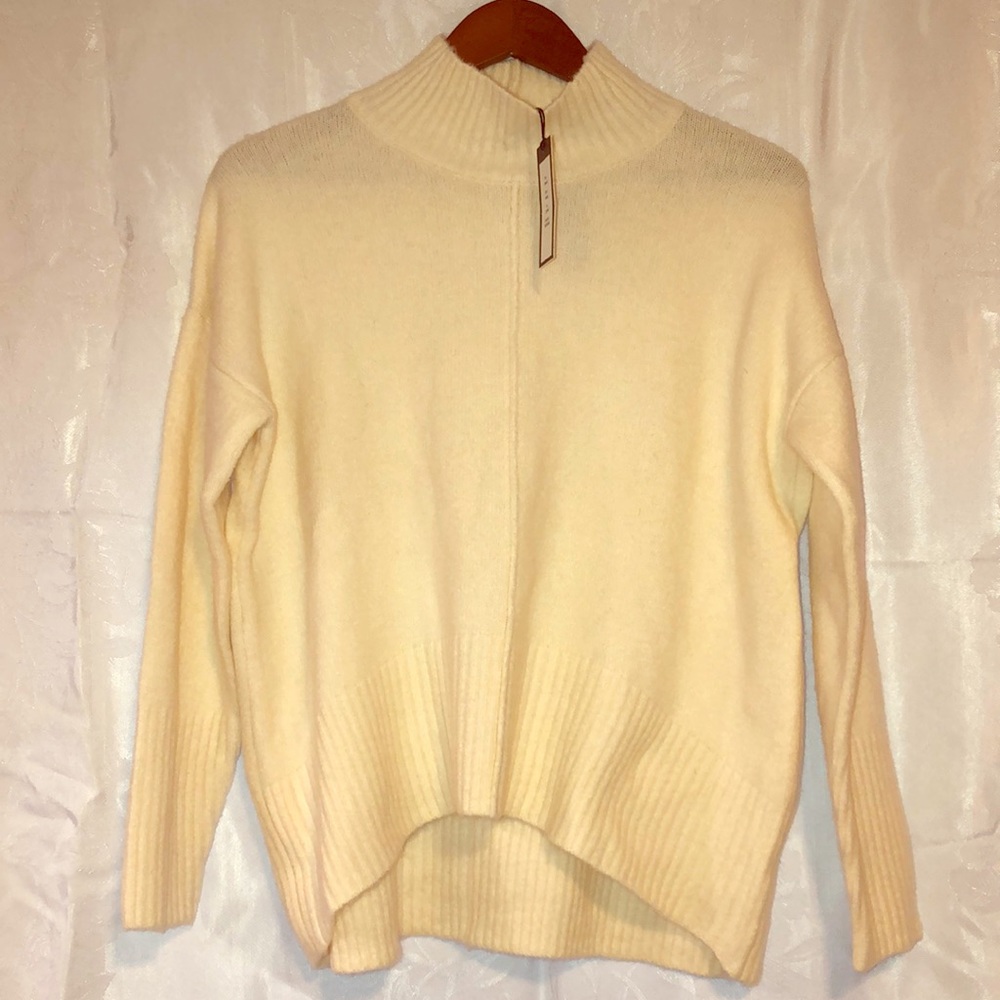 Turtle Neck Cream Colored Sweater
